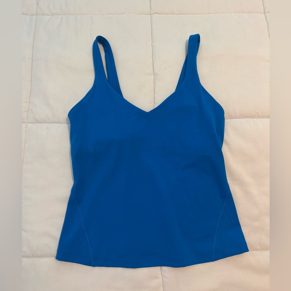 Lululemon Align Waist-Length Tank Top
Poolside bright kobalt blue shelf bra - Picture 6 of 11